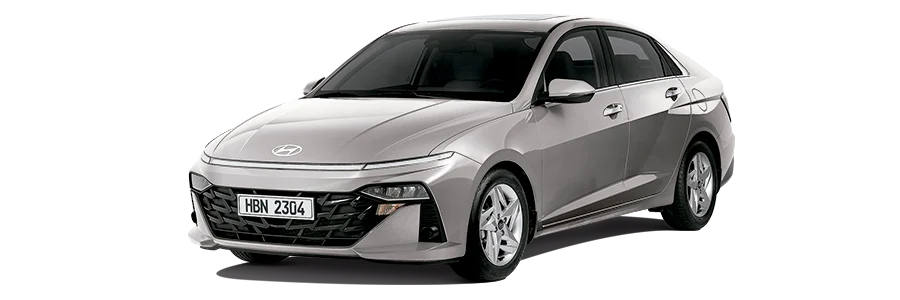 Hyundai Accent gris, vehículo del servicio de traslados al aeropuerto